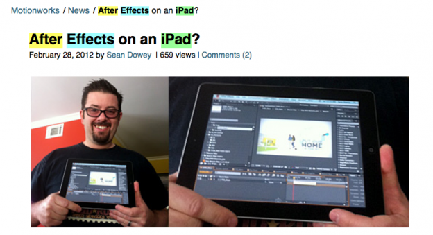 after effects ipad