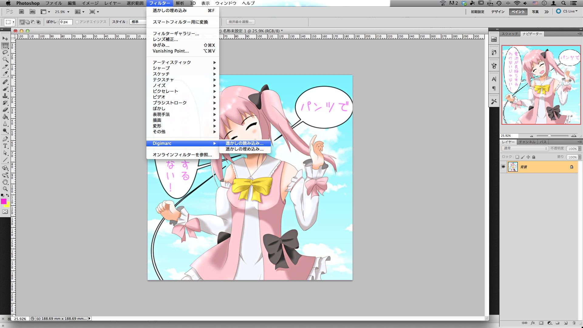 Photoshop Digimarc For Images買ってきた 電子透かし はじめましての After Effects